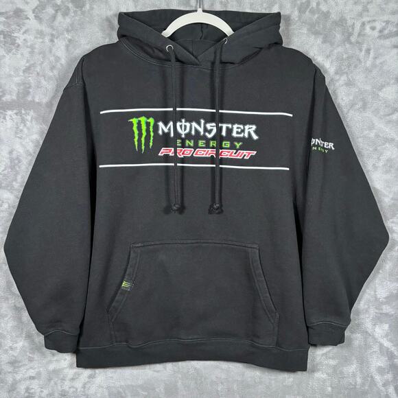 Monster Energy Pro Circuit Hoodie Black Small - Picture 1 of 8